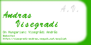 andras visegradi business card
